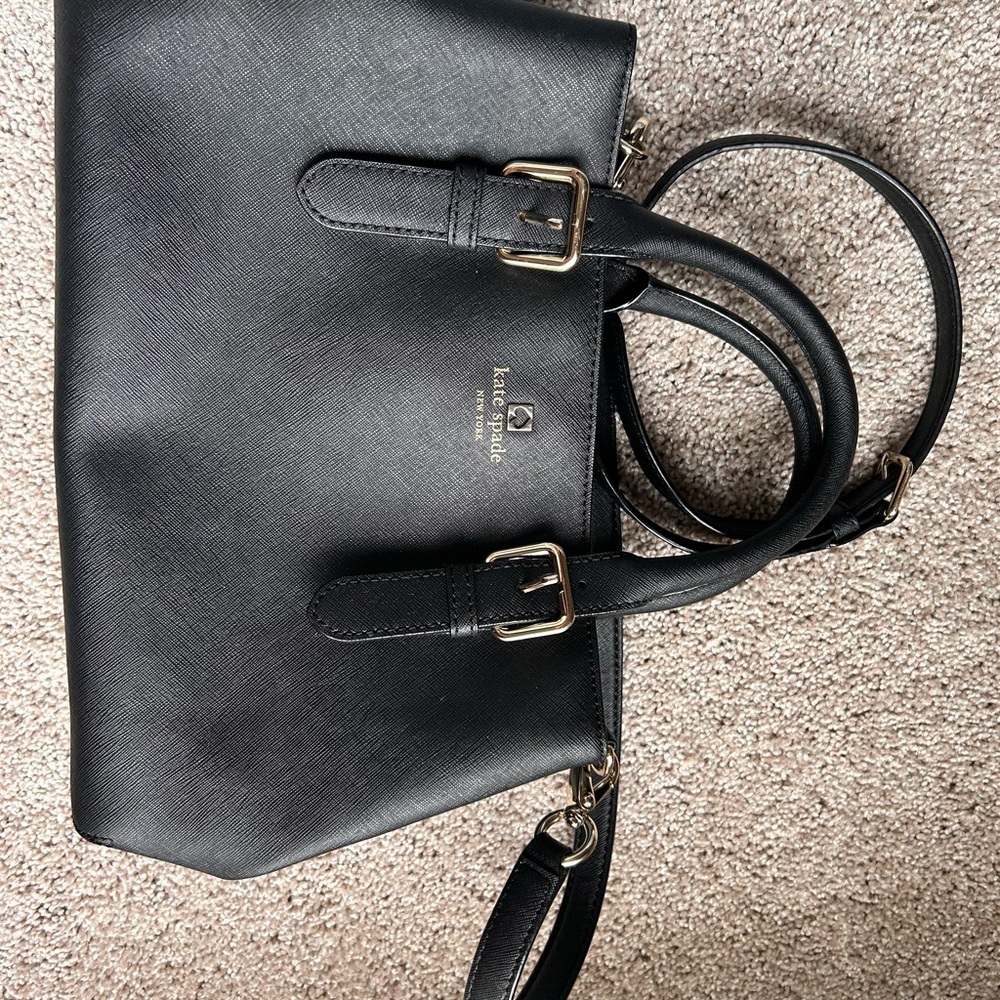 SOLD - Kate Spade Black Shoulder Bag with Elegant Design